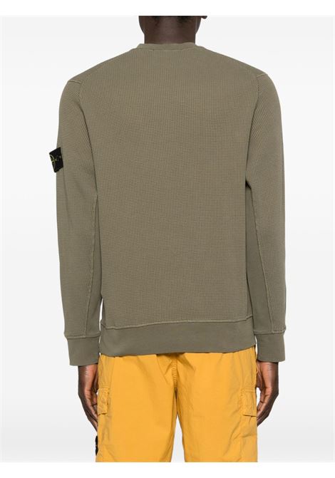 felpa 6100056 uomo verde militare STONE ISLAND | L1S15 6100056 S0044V005G